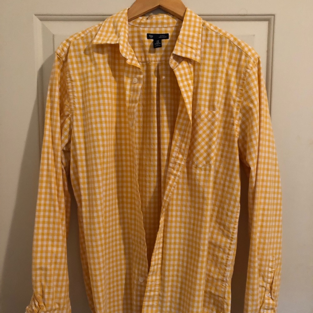 Gap Casual Classic Fit Gingham Print Shirt